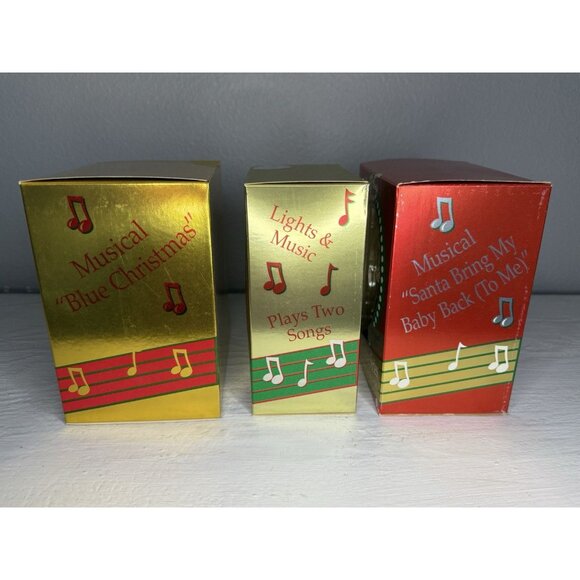 Vintage 1996-1997 Elvis Presley Heirloom Collection Musical Ornaments (Set of 3) - Picture 4 of 8